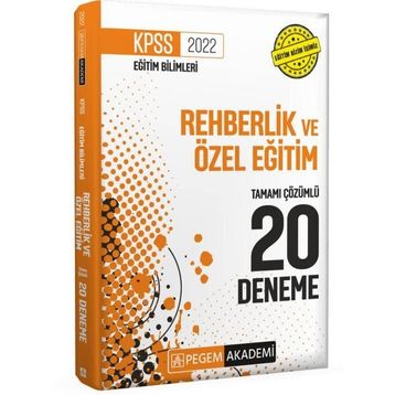 2022 KPSS Eğitim Bilimleri Rehberlik ve Özel Eğitim 20 Deneme - Pegem Akademi Yayıncılık