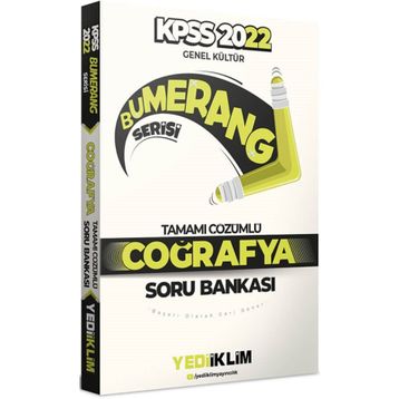2022 KPSS Genel Kültür Bumerang Coğrafya Tamamı Çözümlü Soru Bankası Yediiklim Yayınları
