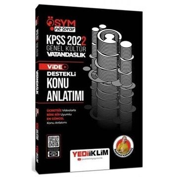 2022 KPSS Genel Kültür ÖSYM Ne Sorar Vatandaşlık Video Destekli Konu Anlatımı Yediiklim Yayınları