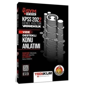 2022 KPSS Genel Kültür ÖSYM Ne Sorar Vatandaşlık Video Destekli Konu Anlatımı Yediiklim Yayınları