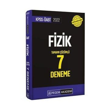 2022 Kpss Öabt Fizik Tamamı Çözümlü 7 Deneme - Pegem Akademi Yayıncılık