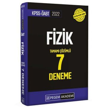 2022 Kpss Öabt Fizik Tamamı Çözümlü 7 Deneme - Pegem Akademi Yayıncılık