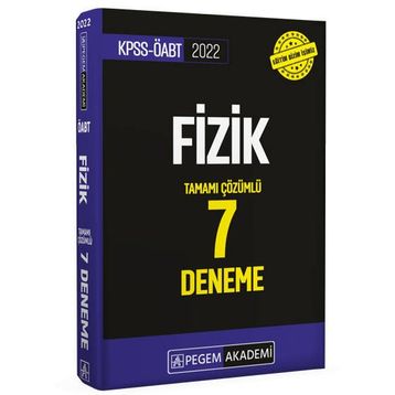 2022 Kpss Öabt Fizik Tamamı Çözümlü 7 Deneme - Pegem Akademi Yayıncılık