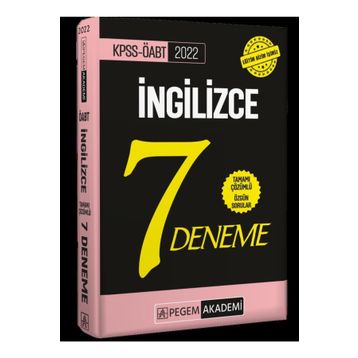 2022 Kpss Öabt İngilizce Tamamı Çözümlü 7 Deneme - Pegem Akademi Yayıncılık