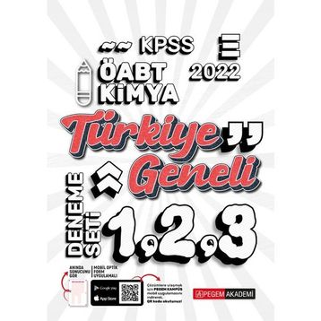 2022 KPSS ÖABT Kimya 1-2-3 3'lü Deneme - Pegem Akademi Yayıncılık
