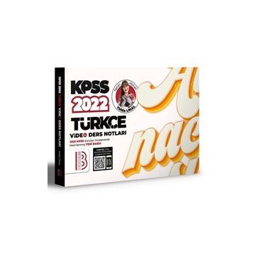 2022 KPSS Türkçe Video Ders Notları Benim Hocam Yayınları