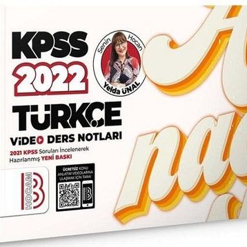 2022 KPSS Türkçe Video Ders Notları Benim Hocam Yayınları