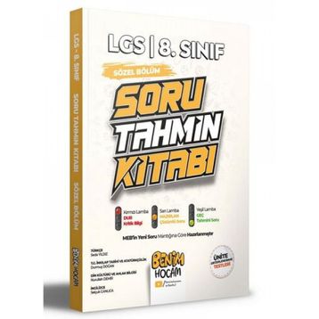 2022 Lgs Sözel Bölüm Konu Özetli Soru Tahmin Kitabı - Benim Hocam Yayıncılık