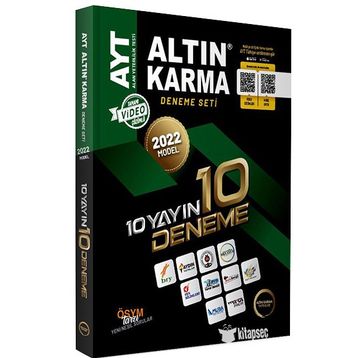 2022 Model AYT 10 Yayın 10 Deneme Seti Altın Karma Yayınları
