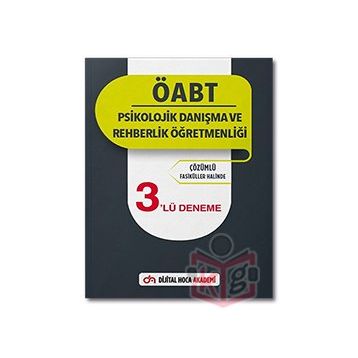2022 ÖABT Psikolojik Danışma ve Rehberlik Öğretmenliği Çözümlü 3'lü Deneme - Dijital Hoca Akademi