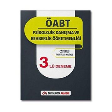 2022 ÖABT Psikolojik Danışma ve Rehberlik Öğretmenliği Çözümlü 3'lü Deneme - Dijital Hoca Akademi