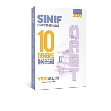 2022 ÖABT Sınıf Öğretmenliği Tamamı Çözümlü 10 Deneme - Yediiklim Yayınları