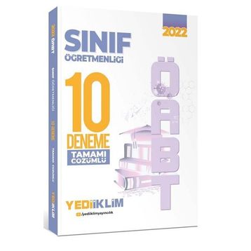 2022 ÖABT Sınıf Öğretmenliği Tamamı Çözümlü 10 Deneme - Yediiklim Yayınları