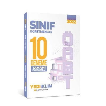 2022 ÖABT Sınıf Öğretmenliği Tamamı Çözümlü 10 Deneme - Yediiklim Yayınları