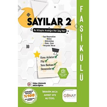 2022 TYT Matematik Sayılar-2 Fasikülü Soru Bankası Günay Yayınları