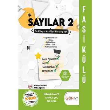 2022 TYT Matematik Sayılar-2 Fasikülü Soru Bankası Günay Yayınları