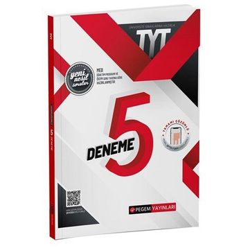 2022 TYT Tamamı Çözümlü 5 Deneme Sınavı - Pegem Akademi Yayıncılık