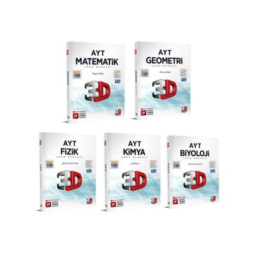 2023 3D AYT Sayısal Soru Bankası Seti 5 Kitap