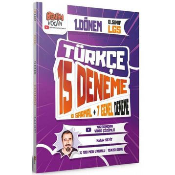 2023 8. Sınıf LGS 1. Dönem Türkçe 15 Deneme Sınavı - Benim Hocam Yayınları