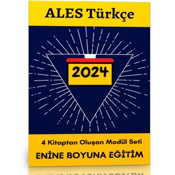 2023 ALES Türkçe Enine Boyuna Modüler Kitap 4 Kitap Seti