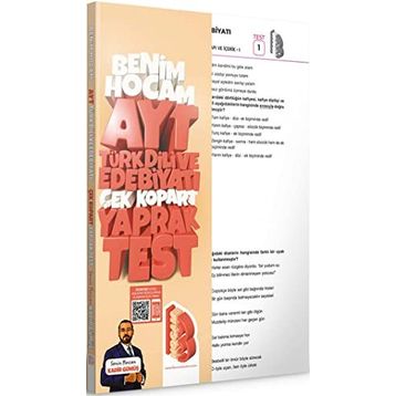 2023 AYT Türk Dili ve Edebiyatı Çek Kopar Yaprak Test - Benim Hocam Yayınları