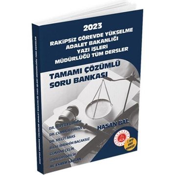 2023 GYS Adalet Bakanlığı Yazı İşleri Müdürlüğü Rakipsiz Soru Bankası - Dizgi Kitap