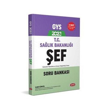 2023 Gys T.C. Sağlık Bakanlığı Şef Soru Bankası - Data Yayınları
