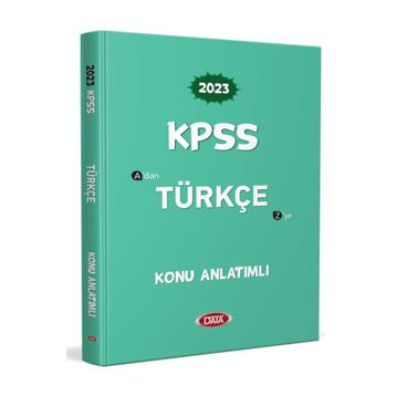 2023 KPSS Data Yayınları Türkçe Konu Anlatımlı