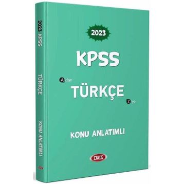 2023 KPSS Data Yayınları Türkçe Konu Anlatımlı