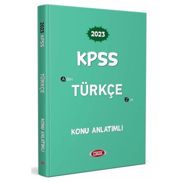2023 KPSS Data Yayınları Türkçe Konu Anlatımlı
