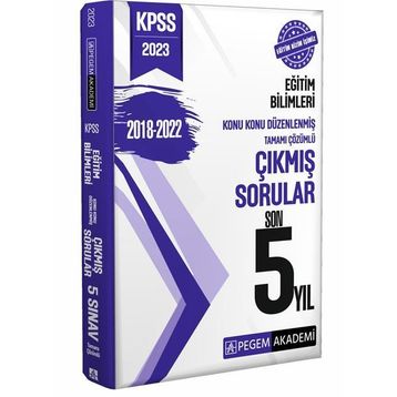2023 KPSS Eğitim Bilimleri Çıkmış Sorular Son 5 Sınav