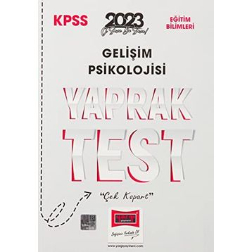 2023 KPSS Eğitim Bilimleri Gelişim Psikolojisi Yaprak Test