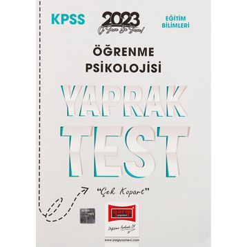 2023 KPSS Eğitim Bilimleri Öğrenme Psikolojisi Yaprak Test
