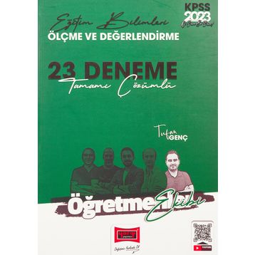 2023 KPSS Eğitim Bilimleri Öğretmenler Ekibi Ölçme ve Değerlendirme Tamamı Çözümlü 23 Deneme Sınavı