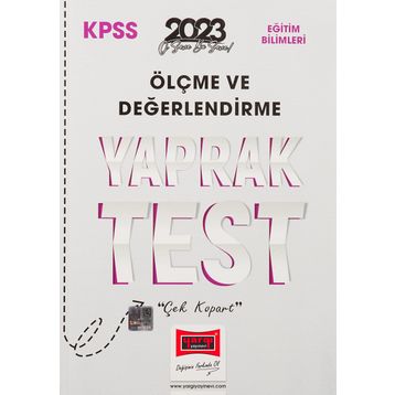 2023 KPSS Eğitim Bilimleri Ölçme ve Değerlendirme Yaprak Test