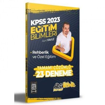 2023 KPSS Eğitim Bilimleri Rehberlik ve Özel Eğitim Tamamı Çözümlü 23 Deneme Sınavı - Hocawebde Yayınları