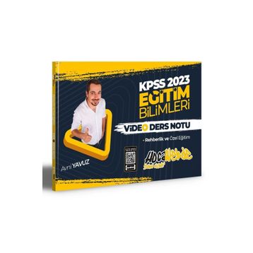 2023 KPSS Eğitim Bilimleri Rehberlik ve Özel Eğitim Video Ders Notları