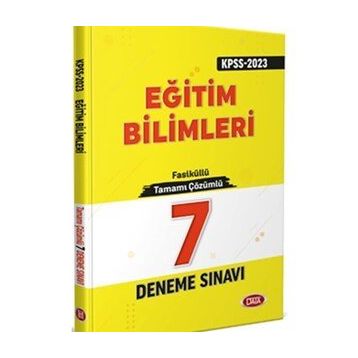 2023 KPSS Eğitim Bilimleri Tamamı Çözümlü 7 Deneme Sınavı - Data Yayınları