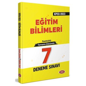 2023 KPSS Eğitim Bilimleri Tamamı Çözümlü 7 Deneme Sınavı - Data Yayınları