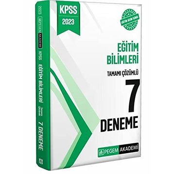 2023 Kpss Eğitim Bilimleri Tamamı Çözümlü 7 Deneme