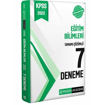 2023 Kpss Eğitim Bilimleri Tamamı Çözümlü 7 Deneme