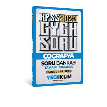 2023 KPSS Genel Kültür Coğrafya Tamamı Çözümlü Soru Bankası-Yediiklim Yayınları