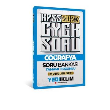2023 KPSS Genel Kültür Coğrafya Tamamı Çözümlü Soru Bankası-Yediiklim Yayınları