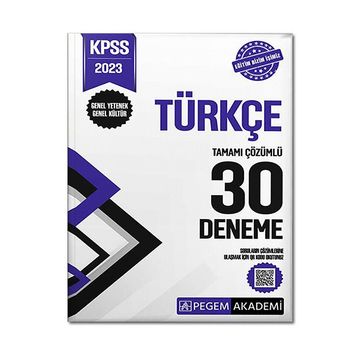 2023 KPSS Genel Kültür Genel Yetenek Türkçe 30 Deneme