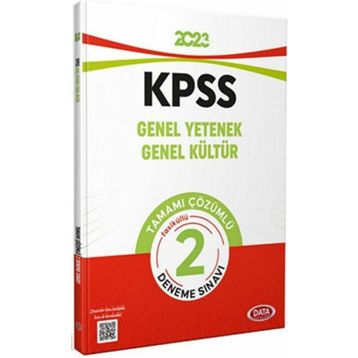 2023 KPSS Genel Yetenek Genel Kültür Tamamı Çözümlü 2 Fasikül Deneme Sınavı - Data Yayınları