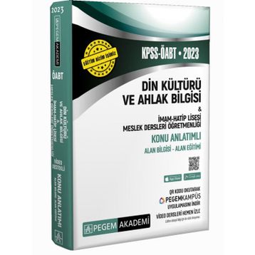 2023 Kpss Öabt Din Kültürü ve Ahlak Bilgisi İmam Hatip Lisesi Meslek Lisesi Konu Anlatımlı