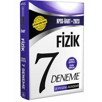 2023 KPSS ÖABT Fizik 7 Öğretmenliği Deneme - Pegem Yayınları