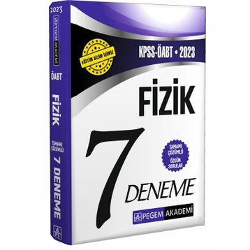 2023 KPSS ÖABT Fizik 7 Öğretmenliği Deneme - Pegem Yayınları