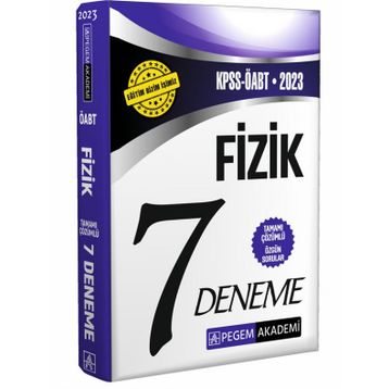 2023 KPSS ÖABT Fizik 7 Öğretmenliği Deneme - Pegem Yayınları