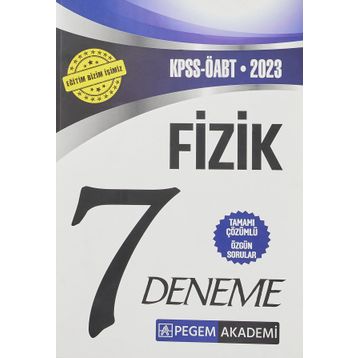 2023 KPSS ÖABT Fizik 7 Öğretmenliği Deneme - Pegem Yayınları